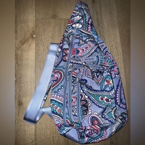 Vera Bradley Women's Blue and Pink Paisley Backpack